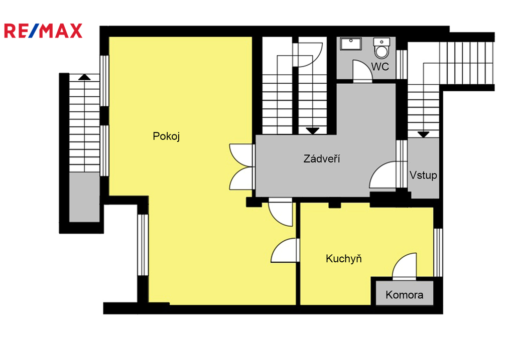 orientační půdorys 1. NP