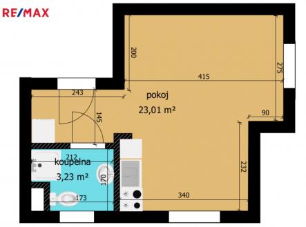 3.jpg | Pronájem bytu, 1+kk, 23 m²