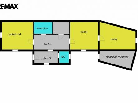 orientační půdorys | Prodej - dům/vila, 73 m²