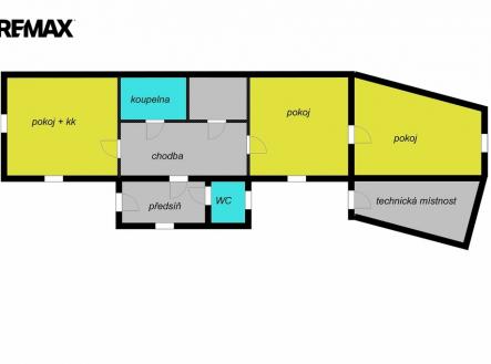 orientační půdorys | Prodej - dům/vila, 73 m²