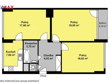 pudorys.jpg | Prodej bytu, 3+1, 72 m²