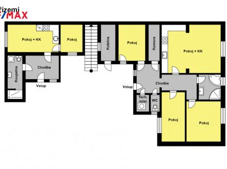 přizemí domu 4+kk a byt 2+kk | Prodej - dům/vila, 197 m²