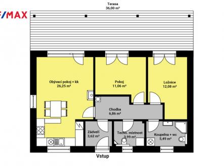 pudorys-zruc.jpg | Pronájem - dům/vila, 69 m²