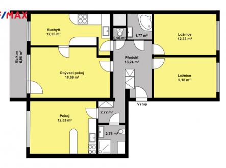 pudorys-bellusova-1815.jpg | Prodej bytu, 4+1, 93 m²