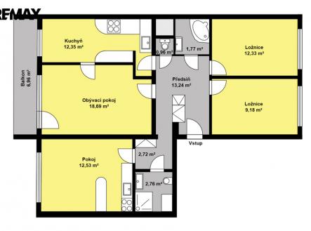 pudorys-bellusova-1815.jpg | Prodej bytu, 4+1, 93 m²