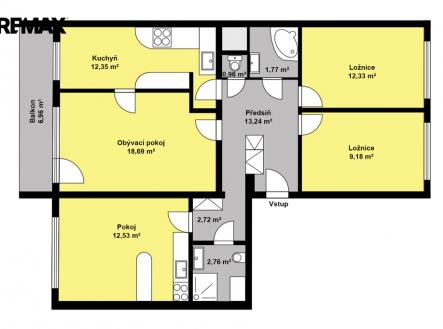 pudorys-bellusova-1815.jpg | Prodej bytu, 4+1, 93 m²