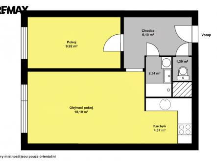 pud.jpg | Prodej bytu, 2+kk, 43 m²