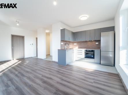 Obývací pokoj s kuchyní | Pronájem bytu, 3+kk, 106 m²