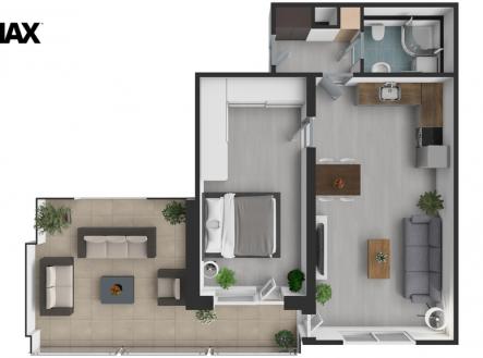 6956-dvoraka3da.jpg | Pronájem bytu, 2+kk, 52 m²