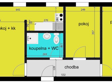 3-1.jpg | Pronájem bytu, 3+kk, 59 m²