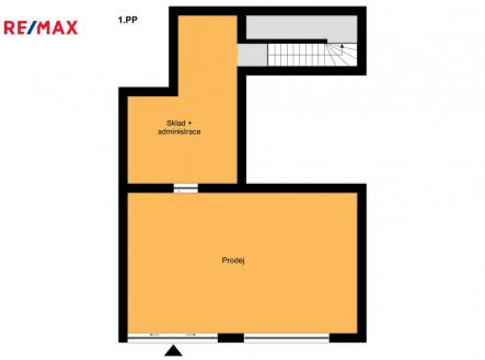 Pronájem - obchodní prostor, 87 m²