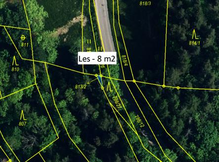 813-2.png | Prodej - pozemek, les, 838 m²