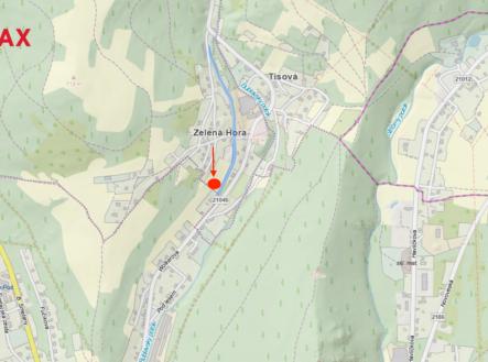 umisteni-zelena-hora.png | Prodej - pozemek pro bydlení, 3 845 m²