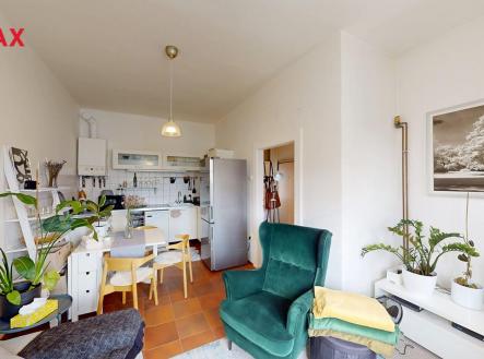 obývací místnost s kuchyní | Prodej bytu, 2+kk, 55 m²