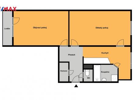 pudorys-byt-pron.ponikla.jpg | Prodej bytu, 2+1, 63 m²