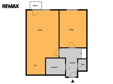 m5076-nepomuckych.jpg | Pronájem bytu, 2+kk, 54 m²