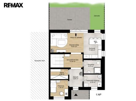 6503-6-kk-s-terasou-parkovanim-slany-dolinek-1np-v2.jpg | Prodej - dům/vila, 134 m²