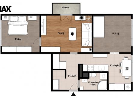 6454-prachatice.jpg | Prodej bytu, 3+1, 68 m²