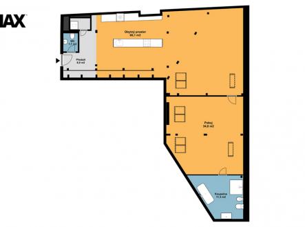 pudorys.jpg | Pronájem bytu, 2+kk, 122 m²