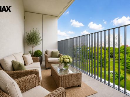 Vizualizace | Prodej bytu, 1+kk, 44 m²