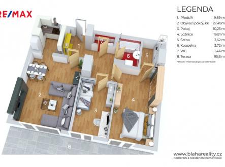 3d-planek.jpg | Prodej bytu, 3+kk, 169 m²