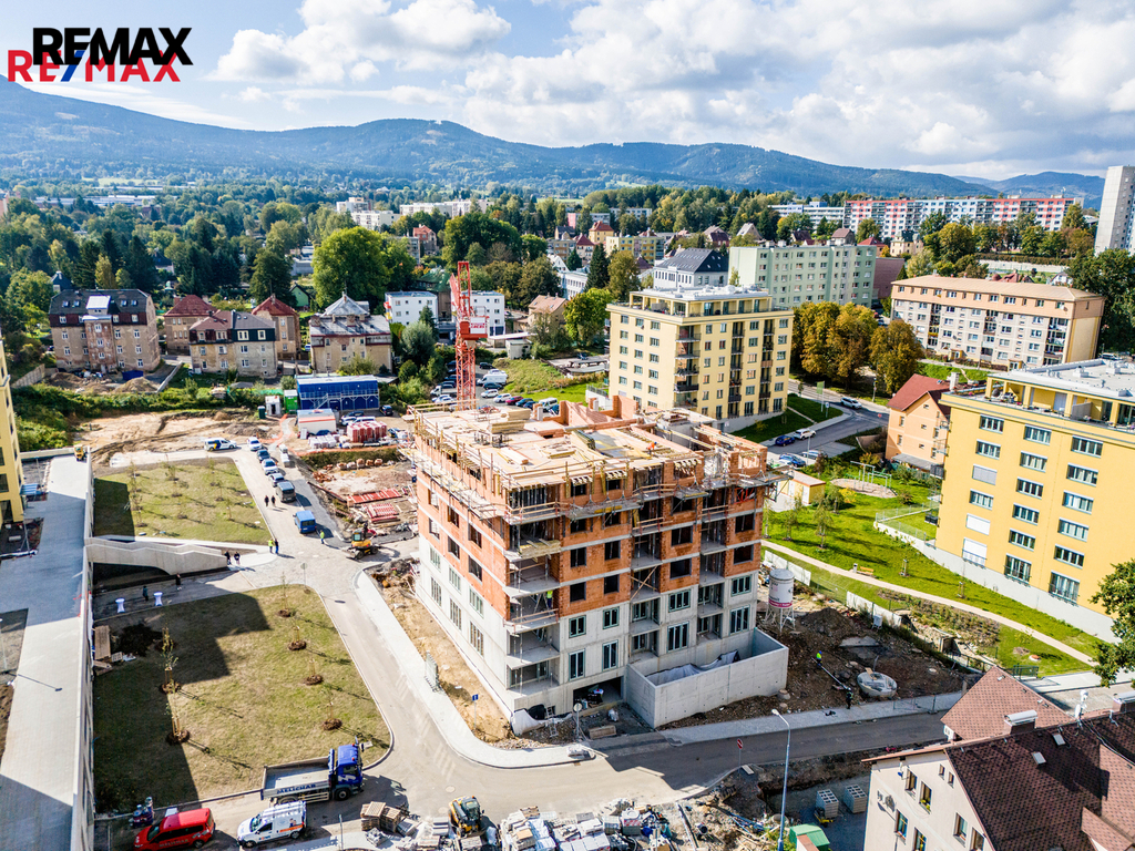 Probíhající výstavba bytových domů