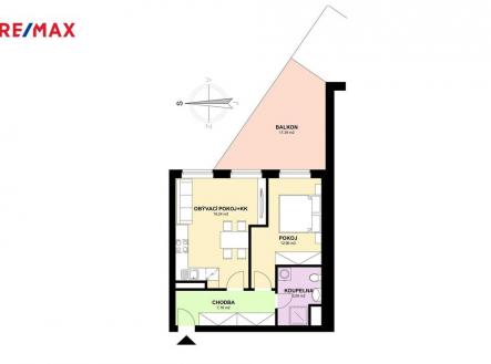 b309-schema.jpg | Pronájem bytu, 2+kk, 48 m²