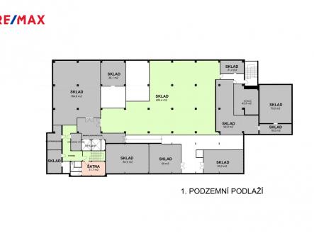 schema-pragoholding-suteren404.jpg | Pronájem - skladovací prostor, 404 m²