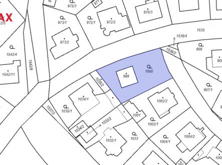 Katastrální mapa | Prodej - pozemek pro bydlení, 628 m²