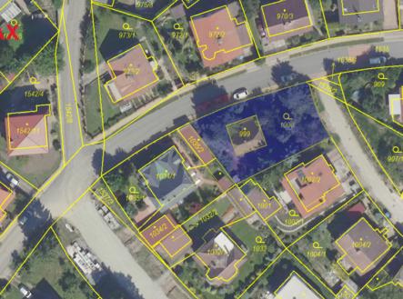 Satelitní mapa | Prodej - pozemek pro bydlení, 628 m²