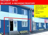 Pronájem - skladovací prostor, 54 m²