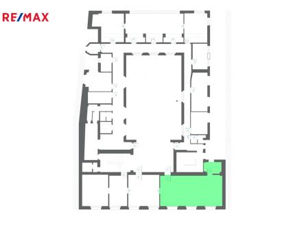 louny-sporitelna-2np-schema200cd.jpg | Pronájem - kanceláře, 65 m²