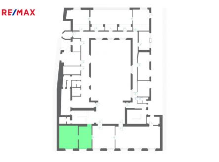 louny-sporitelna-2np-schema.jpg | Pronájem - kanceláře, 43 m²