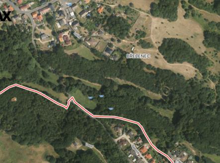 Satelitní mapa | Prodej - pozemek, trvalý travní porost, 14 373 m²