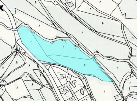 Katastrální mapa | Prodej - pozemek, les, 14 373 m²