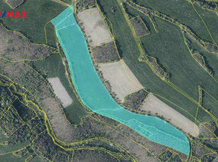 Katastrální ortofoto mapa | Prodej - pozemek, les, 71 898 m²