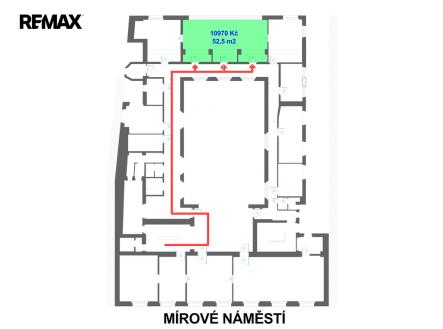 louny-sporitelna-2np-schema-209.jpg | Pronájem - kanceláře, 52 m²