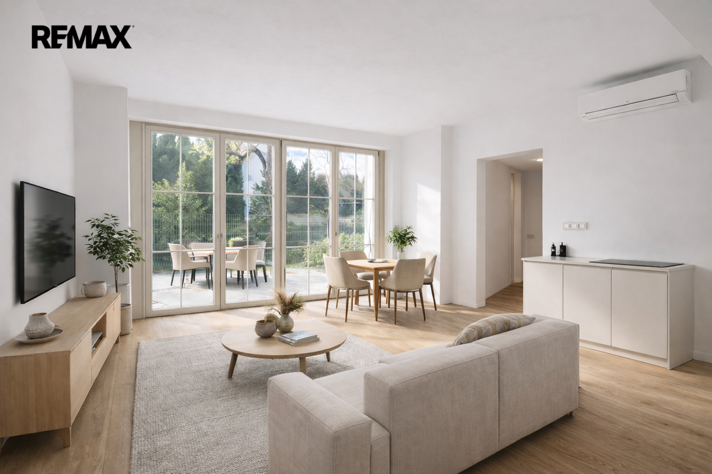 HOMESTAGING - Prodej - bytová jednotka 4+kk – 128,72 m², zahrada 109,02 m², 2 parkovací stání. Praha 10 – Záběhlice u Hamru