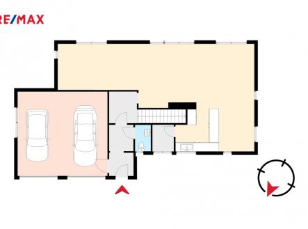 Půdorys přízemí | Prodej - dům/vila, 188 m²