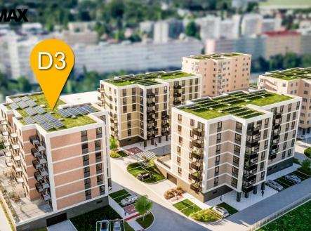 Vizualizace | Prodej bytu, 2+kk, 58 m²