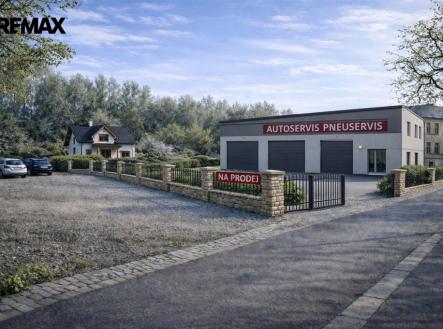vizualizace stavby na pozemku | Prodej - pozemek pro komerční výstavbu, 811 m²