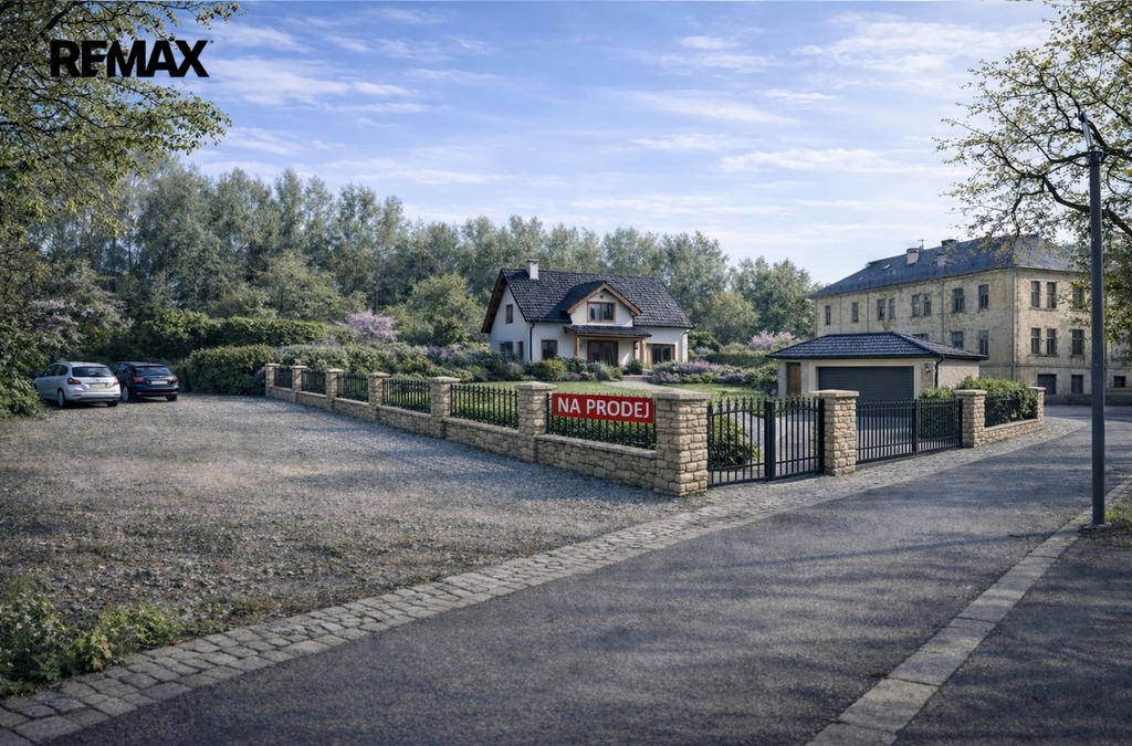 vizualizace stavby na pozemku