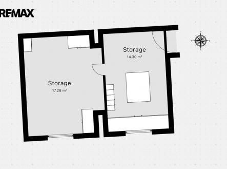 Půdorys 1.PP | Prodej bytu, 3+1, 126 m²