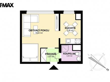 dreyerova-schema.jpg | Prodej bytu, 1+1, 31 m²