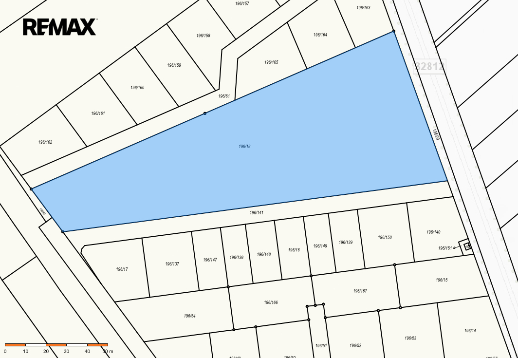 Katastrální mapa pozemku