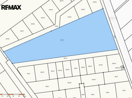 Katastrální mapa pozemku | Prodej - pozemek pro bydlení, 9 518 m²