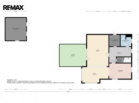 Půdorys 1. NP | Prodej - dům/vila, 155 m²