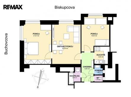 buchovcova-schema.jpg | Prodej bytu, 3+1, 79 m²