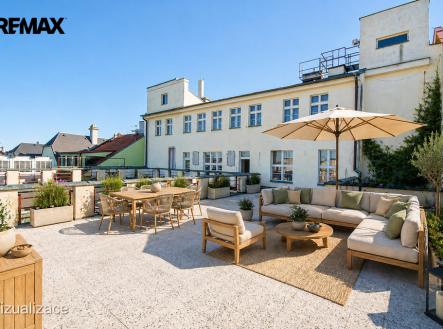 louny-3kk-terasa-vizu.jpg | Pronájem bytu, 3+1, 229 m²