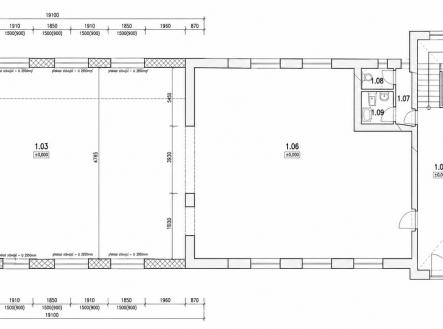 Půdorys 1.NP | Pronájem - obchodní prostor, 301 m²